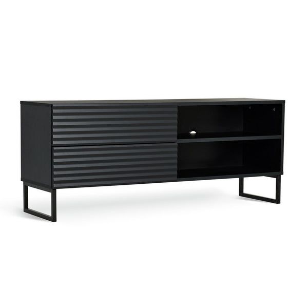 Habitat Tono 2 Drawer TV Unit 140cm - Black