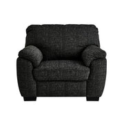 Argos Home Milano Fabric Armchair, Charcoal
