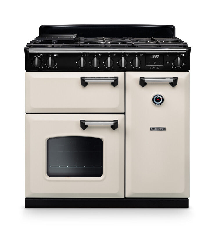 Rangemaster Classic 90 Dual Fuel Range Cooker, 90cm
